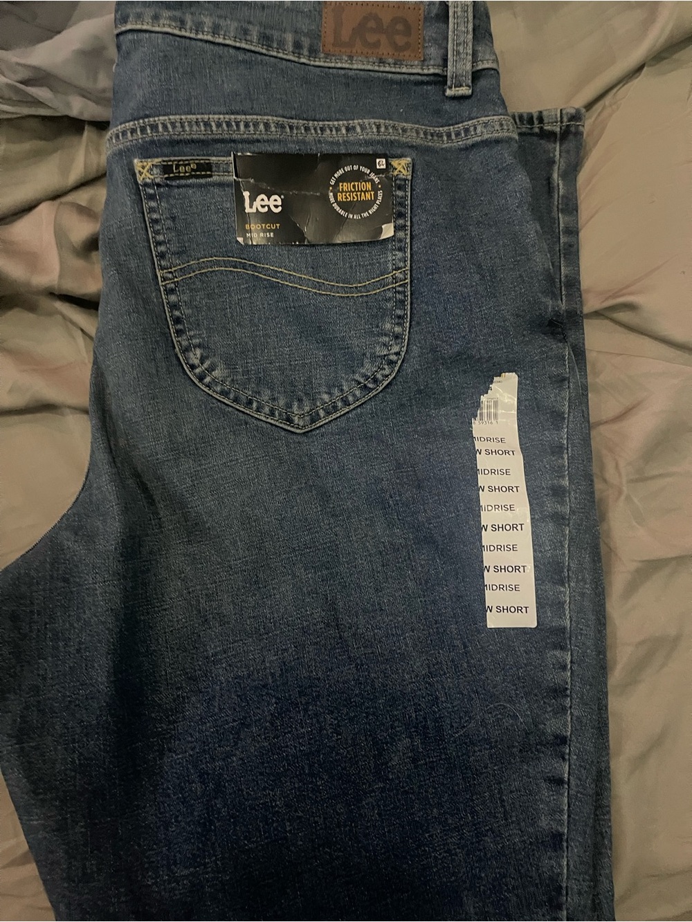Lee women’s  Dark Blue Relaxed Fit Jeans 16w short
